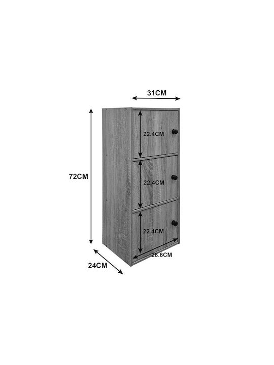 Ντουλάπι Δαπέδου Wirdia Sonoma 30.5x24x71.5εκ.
