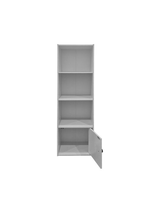 Βιβλιοθήκη Lenobia Λευκό 30.5x24x95εκ.