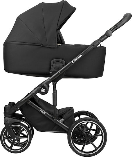 Kikka Boo Amani 2 In 1 Adjustable 2 in 1 Baby Stroller Suitable for Newborn Black 14.9kg