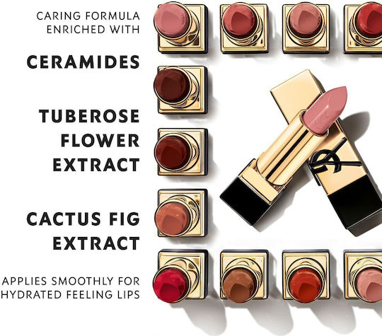 Ysl Rouge Pur Couture Пълнител Класическо Червило Пълнител Сатен ОМ Оранжев Муз 3.8гр