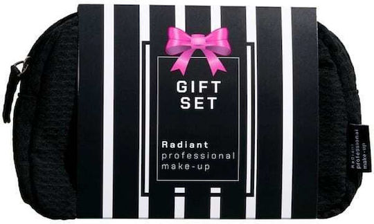 Radiant Make-up-Set mit Kosmetiktasche No.01 Black, No.25 Wine 5Stück