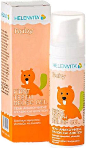 Helenvita Baby First Teeth Relief Gel Gum Relief Product Chamomile Licorice and Xylitol Extract 30ml