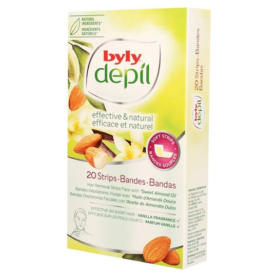 Byly Depil Wax Strips for Face 20pcs