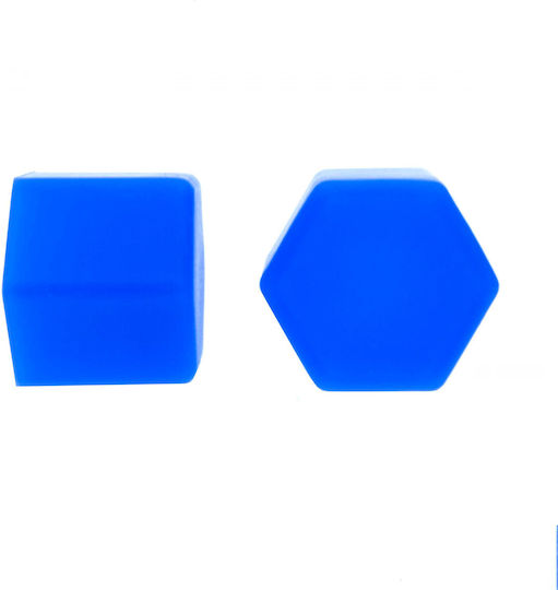 19 Mm Blue Screw Caps 20 Pcs Installation Removal
