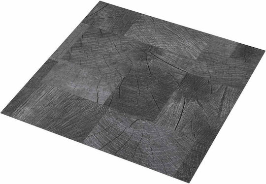 vidaXL Set Plastic Floor PVC with 55 Tiles 1.5mm M30.5xW30.5cm Gray