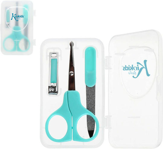 Kiokids Baby Badezubehör Nagelpflege-Set für Babys Blau 3 Stücke