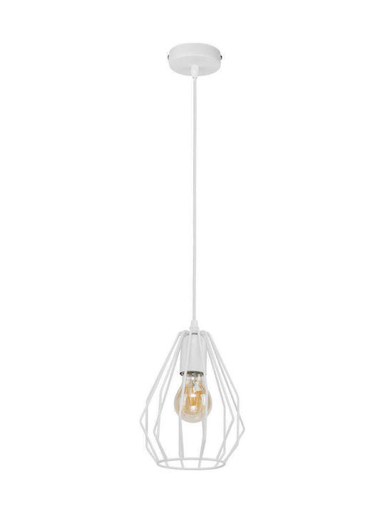 TK Lighting Brylant Lustră Alb