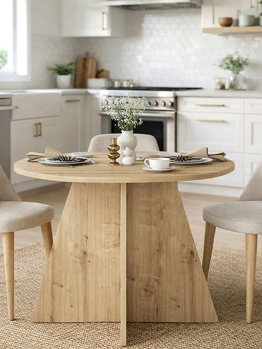 Tailor Трапезна Маса Дървена Sapphire Oak 100x100x75.7см