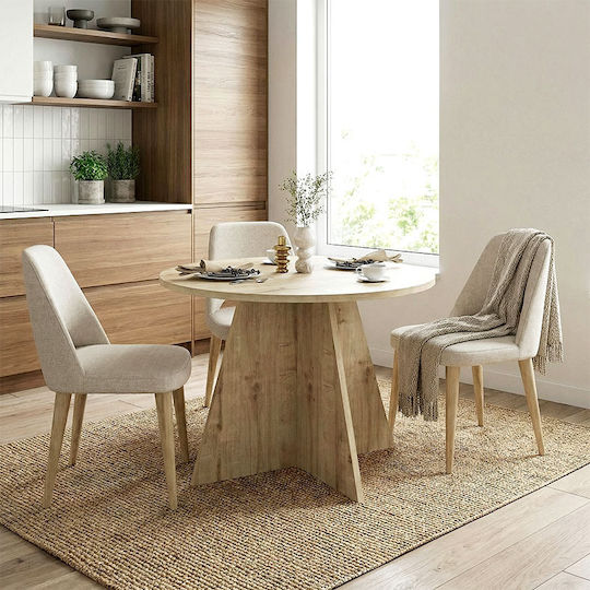 Tailor Esszimmer- und Küchentisch Holzsaphir Eiche 100x100x75,7cm