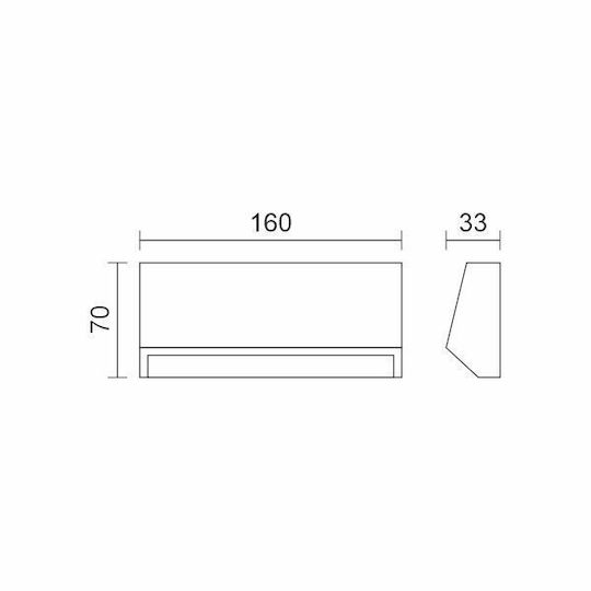 Spot Light Стенна Външна Таванна Лампа LED IP65 3W с Регулируемо Бяло Светлина
