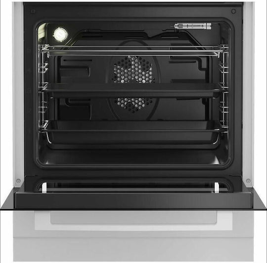 Beko Cooker 72lt with Ceramic Hobs W60cm. White