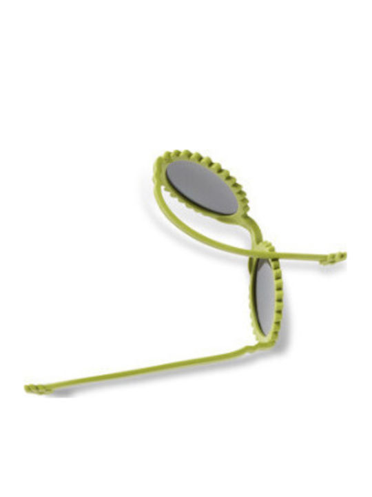 KiETLA Unbreakable Baby Sunglasses with Mirror Lens Green for 2-4 Years