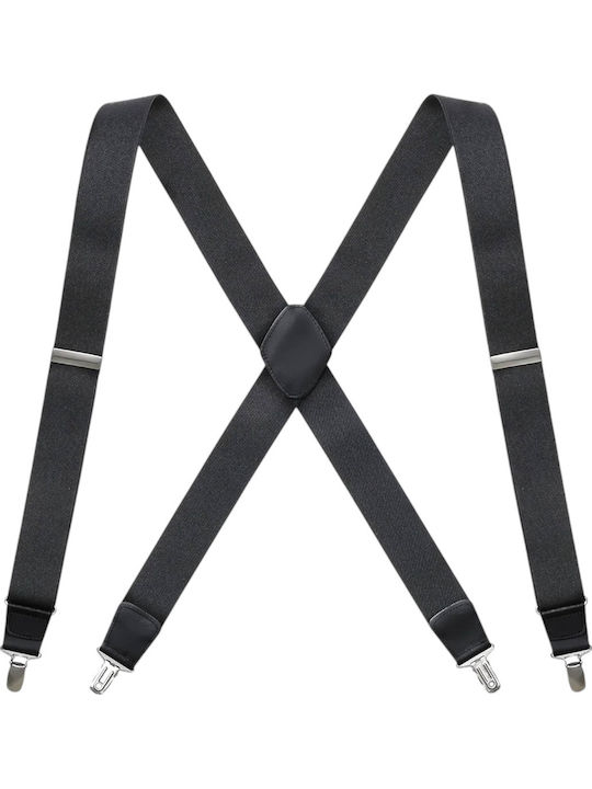Miguel Bellido Breteli Elastice Netede Bărbați Din Piele Cu Catarame 3,5 Cm Gri Miguel Bellido Breteli Elastice Netede Bărbați Din Piele Cu Catarame 3,5 Cm Gri