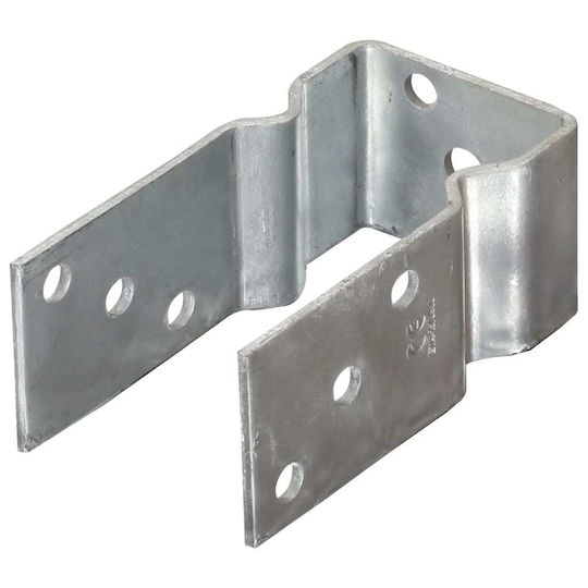 vidaXL Gartenzaunbedarf Post-Unterstützung aus Stahl 8x6x15cm 12 Stück Silber