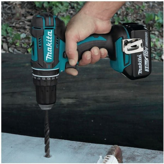 Makita DLX2131J Σετ Δράπανο & Κρουστικό Δραπανοκατσάβιδο 18V με 2 Μπαταρίες 3Ah και Θήκη