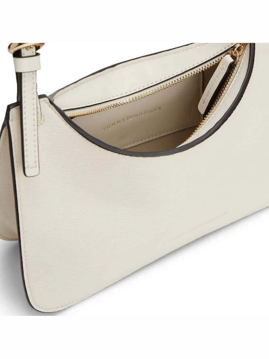 Damentasche Schulter aus Kunstleder in Beige