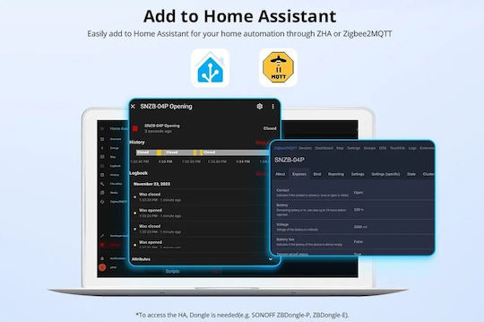 Sonoff Ασύρματος Αισθητήρας Επαφής ZigBee