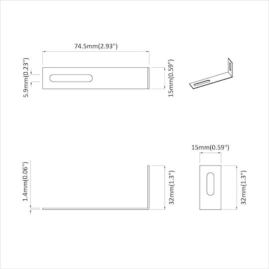 Vidaxl Arm Folding Monochrome 2 Pieces Silver Iron