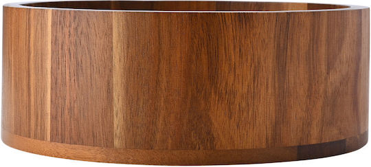 Estia Allure Wooden Brown Fruit Bowl 25x25x9.5cm