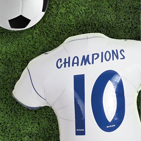 27" Balloon White Soccer Jersey