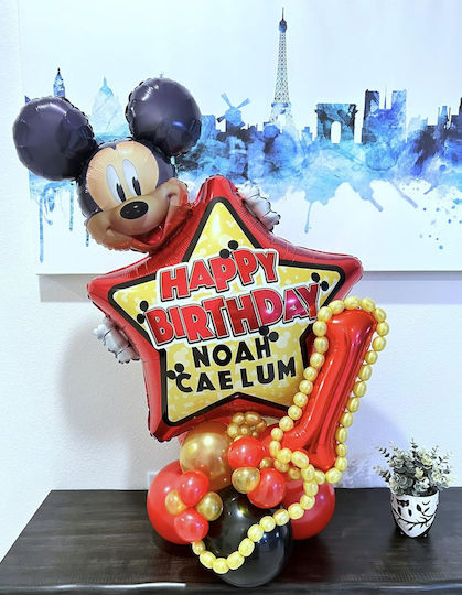 Μπαλόνι Γενεθλίων Mickey Foil Jumbo Σχήμα 76εκ.