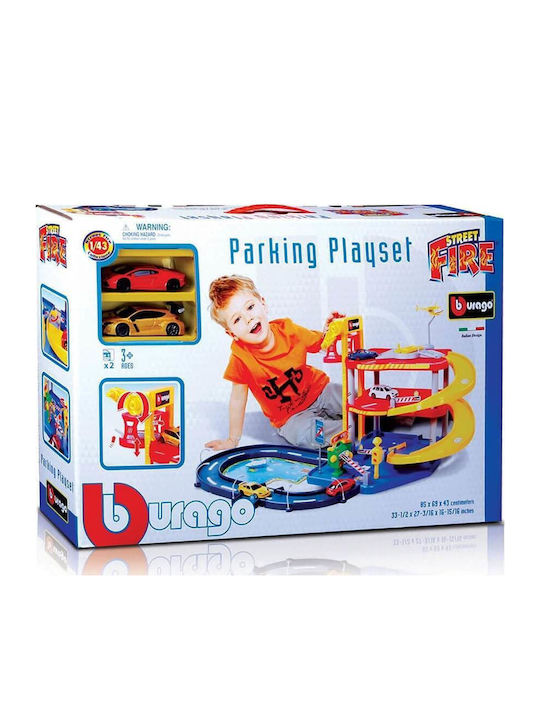 Street Fire Parking Playset Bburago