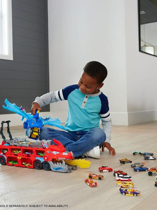 Lumânare De Paște Cu Jucărie Ultimate Dual Dragon Transporter Camion Pentru 4+ Ani Hot Wheels
