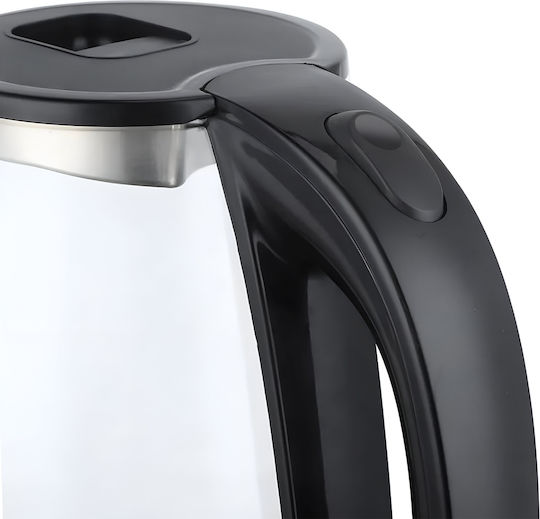 Sokany Fierbător Electric din Sticlă 1500W 2L Bază Rotativă 360° Negru