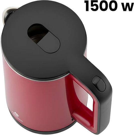 Avizar Elektrischer Wasserkocher 0,6l 1500w Automatisches Abschalten Schnelles Erhitzen Schwarze Rote