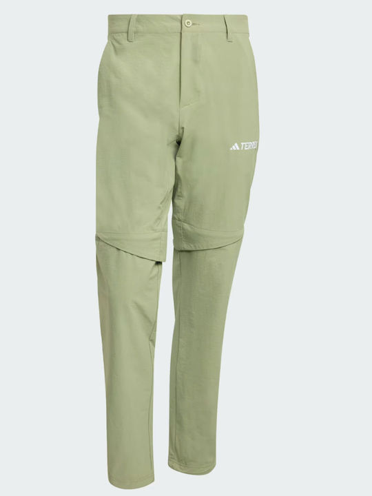 adidas Tex Ανδρικό Μακρύ Παντελόνι Πεζοπορίας Πράσινο