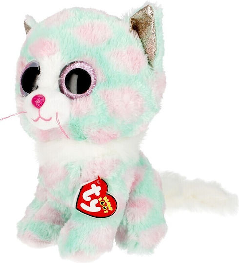 TY Plush Kitten Beanie Boos Opal Cat For 3+ Years 23 cm