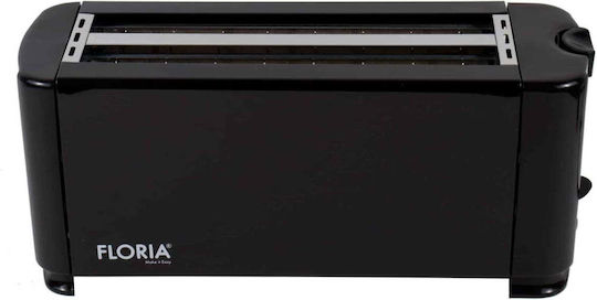 Toaster 4 Slots 1300W Black