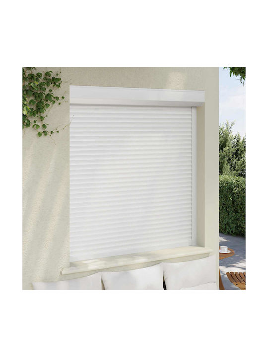 vidaXL Παντζούρι Ρολό Αλουμινίου Π130xΥ140cm