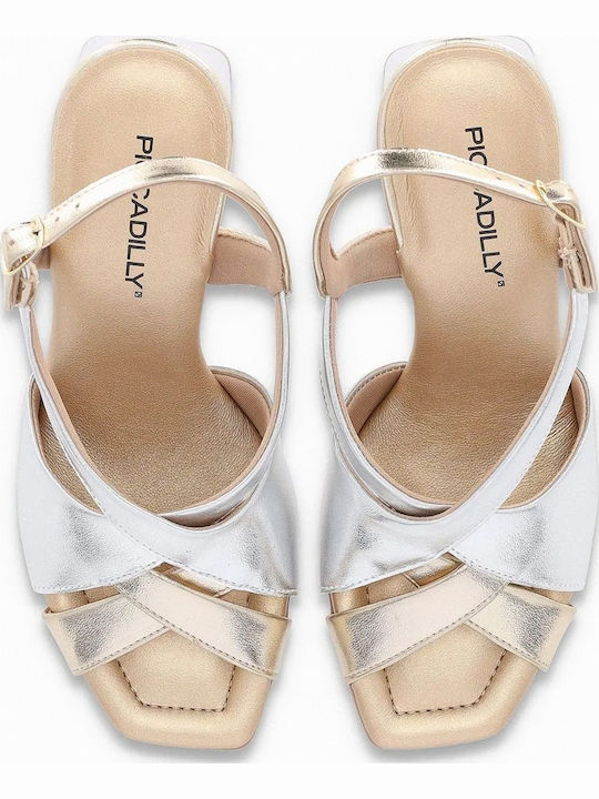 Damen Sandalen Anatomisch Silber