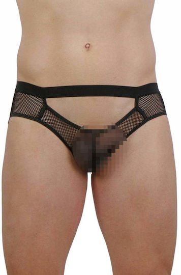 Soiemio Men's Underwear Jockstrap Black
