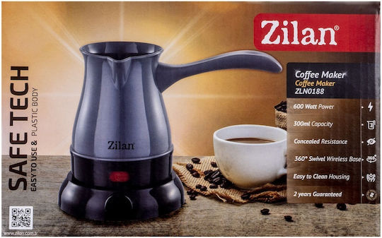 Cafetieră Electrică Grecească 600W cu Capacitate de 300ml Neagră