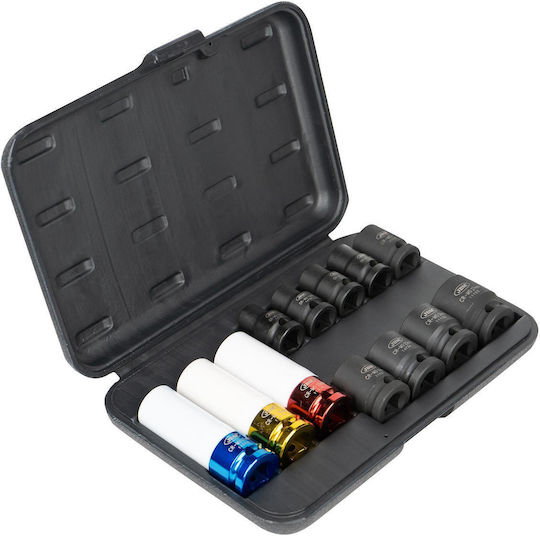 JBM Pneumatic Sockets Set 9 Pieces