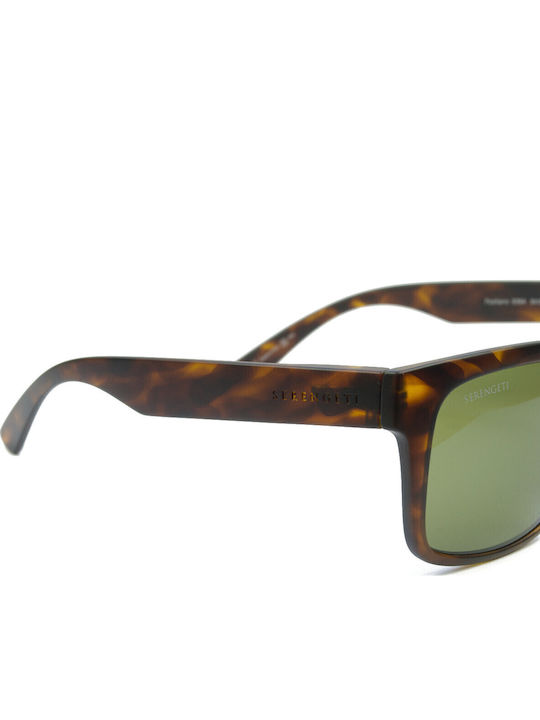 Serengeti Positano Men's Sunglasses with Brown Tartaruga Plastic Frame and Polarized Lens 8984