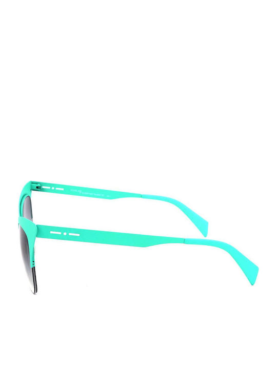 Italia Independent I-Metal Women's Sunglasses with Turquoise Frame and Blue Lens 0504.036.000