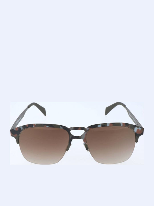 Italia Independent Herren Sonnenbrille mit Gray Metall Gestell
