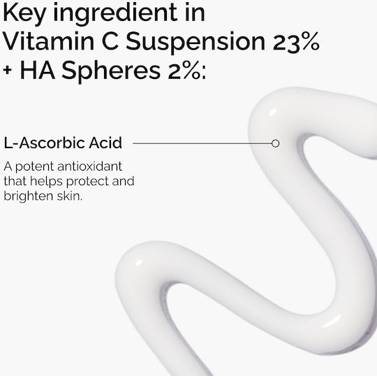 The Ordinary Vitamin C Suspension 23% + HA Spheres 2% 24ωρη Αναπλαστική Κρέμα Προσώπου με Βιταμίνη C & Πεπτίδια 30ml