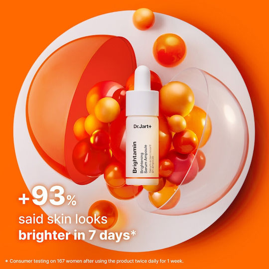 Dr. Jart+ Brightamin Ampoule Moisturizing Serum Eyes with Vitamin C & Niacinamide for Radiance & Revitalization 8ml