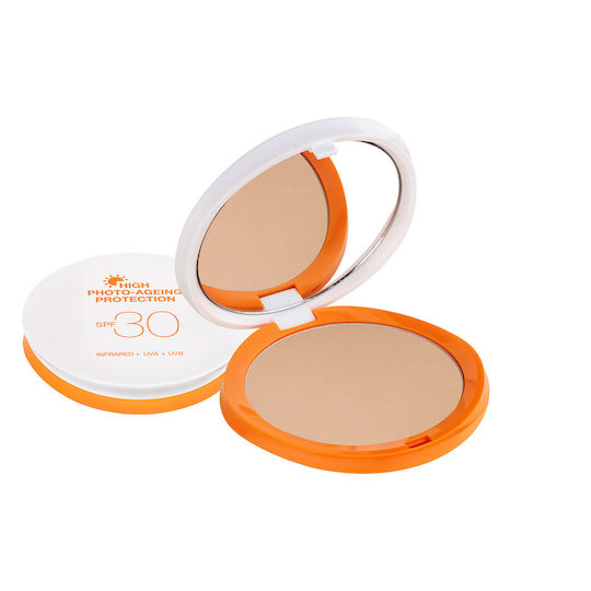 Seventeen High Photo-Ageing Protection Compact Αδιάβροχη Αντηλιακή Κρέμα Σώματος SPF30 με Χρώμα No.03 12gr
