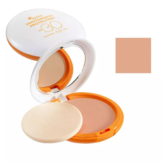Seventeen High Photo-Ageing Protection Compact Αδιάβροχη Αντηλιακή Κρέμα Σώματος SPF30 με Χρώμα No.03 12gr