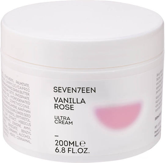 Seventeen Ultra Cream Sun Florals Moisturizing Body Cream with Shea Butter 200ml
