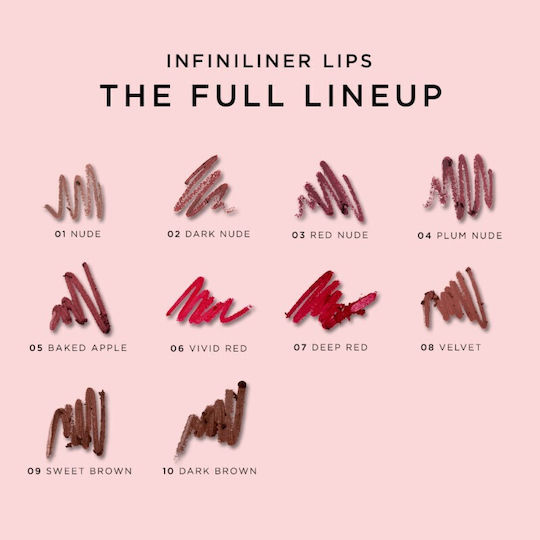 Mon Reve Infiniliner Gel Lip Pencil Μολύβι Χειλιών