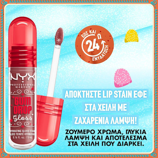NYX Professional Makeup Gum Drop Lip Gloss 25 Hydra Honey 5ml