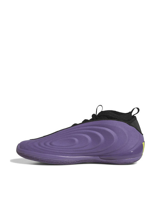 Harden Volume 10 Basketball Shoes Tech Purple / Core Black / Lucid Lemon