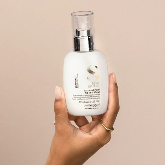 Alfaparf Milano Professional Semi Di Lino Diamond Extraordinary Leave In Conditioner Διατήρησης Χρώματος για Βαμμένα Μαλλιά 125ml