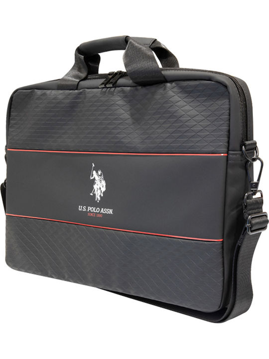 U.s Polo Чанта За Лаптоп 15'' Със Средна Лента Черна